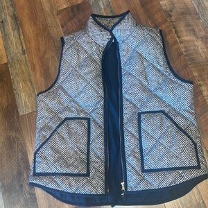 Euc j crew chevron vest super cute for fall